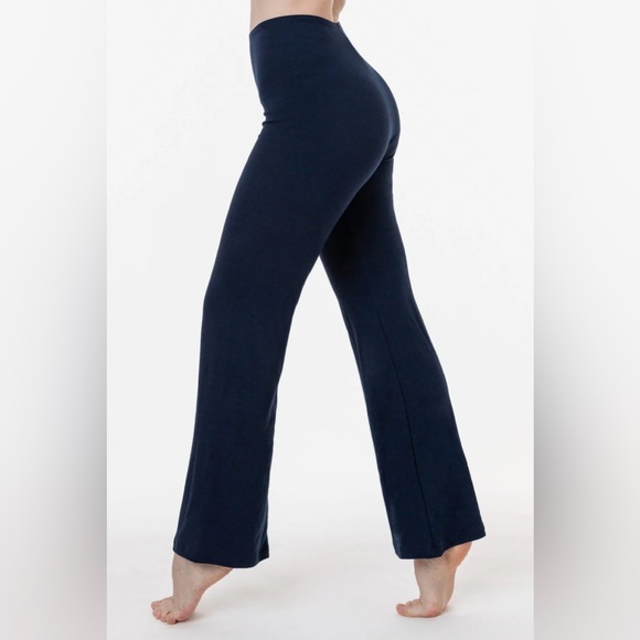 Navy Blue Ponte Flare Pants - Picture 2 of 2